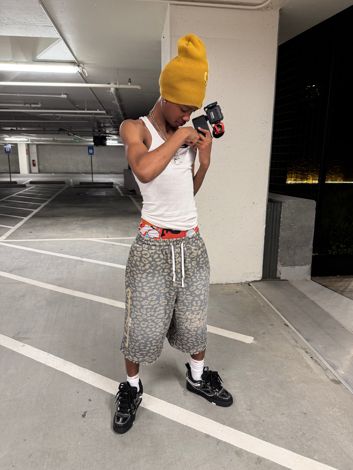 Golden loot Cheetah shorts