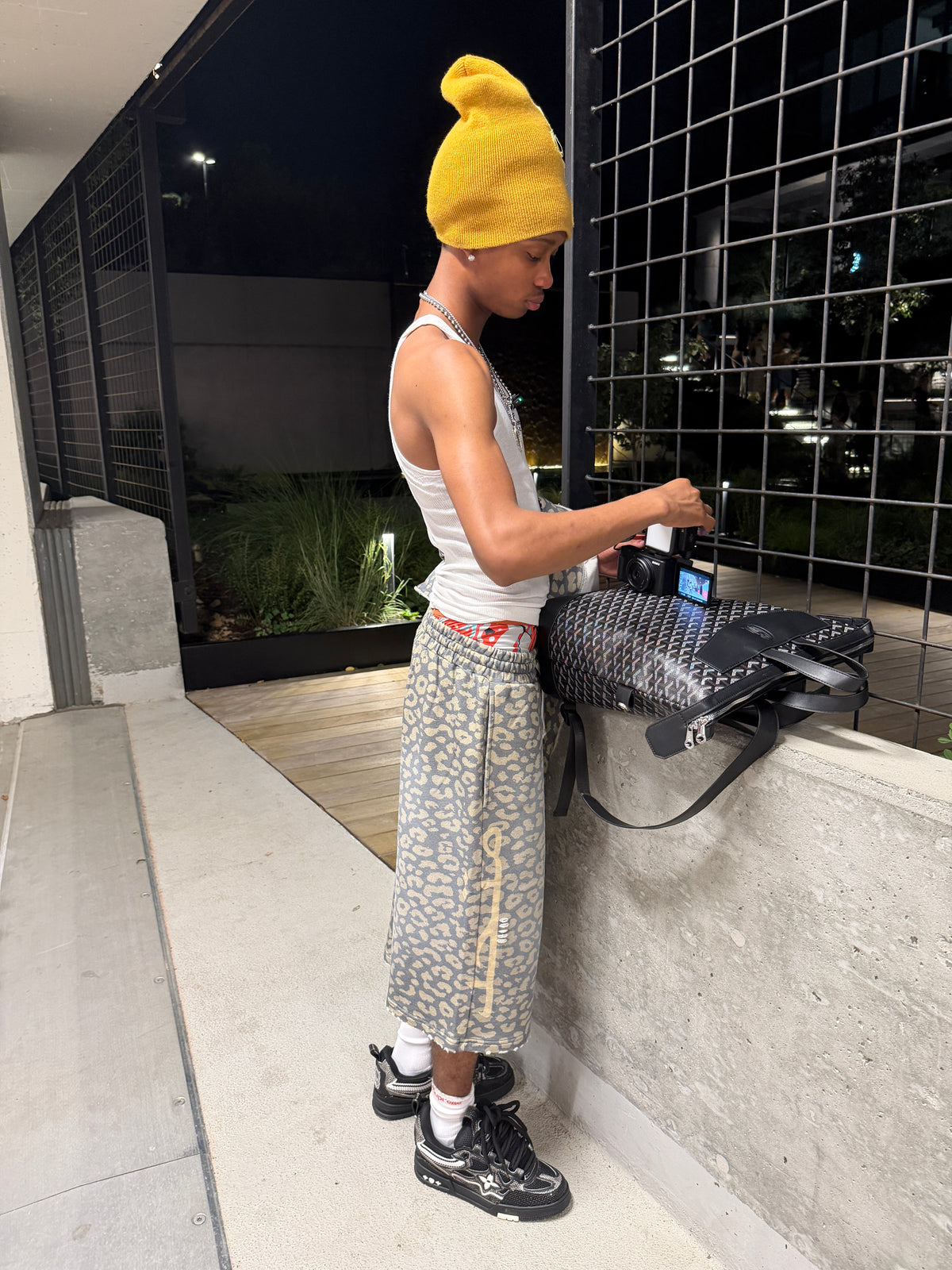 Golden loot Cheetah shorts